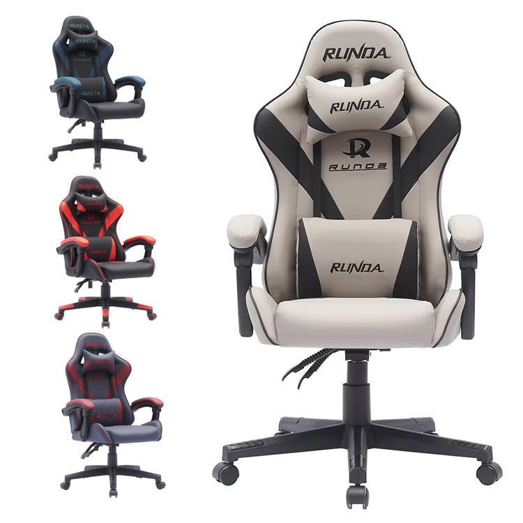 Runda European Design Computer Racing Game Chairs Ergonomically Designed Scratch-Resistant Wear-Resistant Made Leather Rotatable