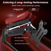 360° Rotation Dual Monitor Mount Arm Gaming for Computer Screen 13-32" and up to 22 Lbs Swivel with C Clamp and Grommet Base