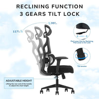 Premium comfort Lumbar Ergonomic Office Chair Gaming Recline Custom Computer Mesh Work Swivel Revolve Executive Office Chair